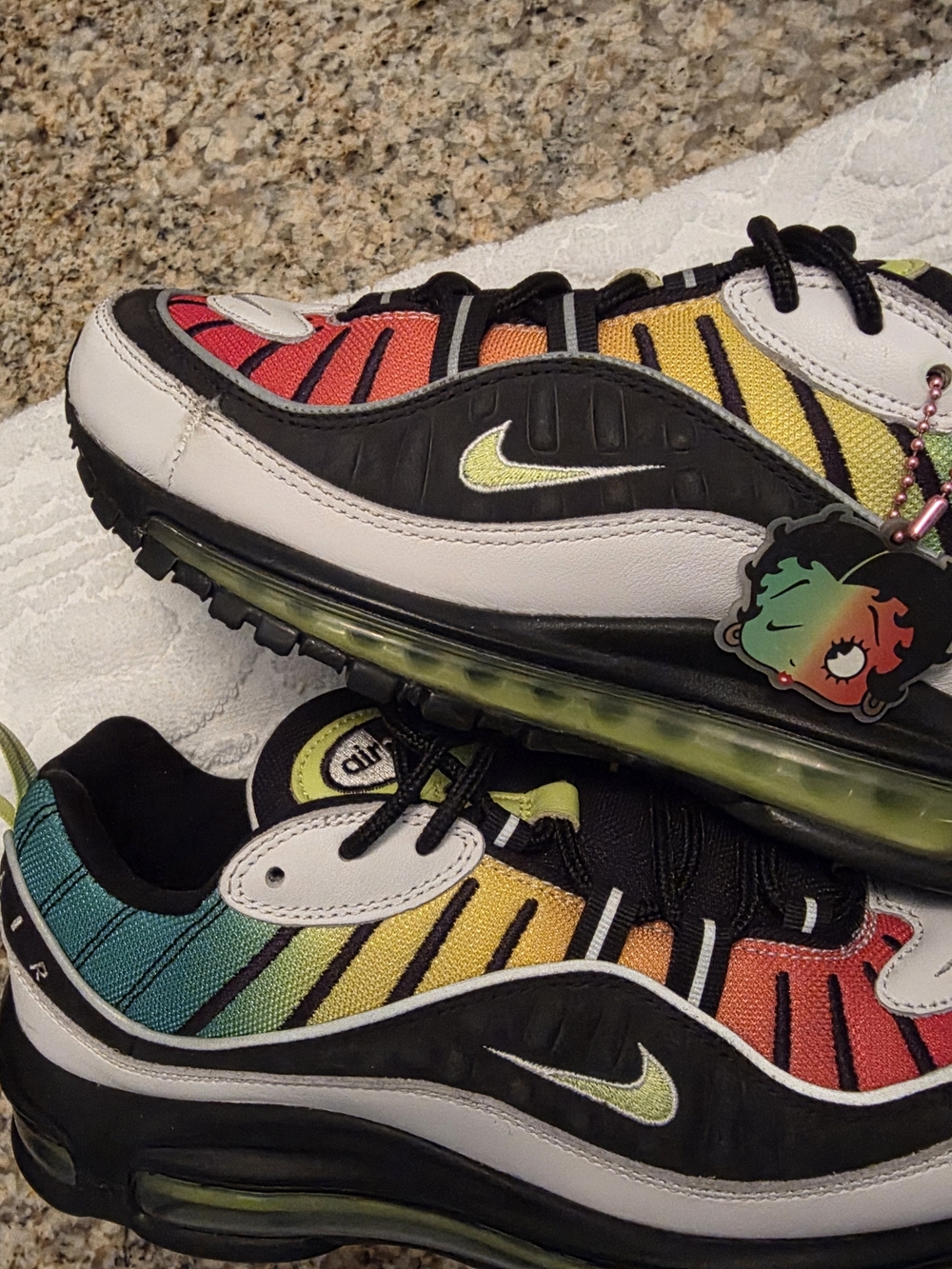 Nike Air Max 98 X Olivia Kim Rainbow Athletic Shoes - Multicolor